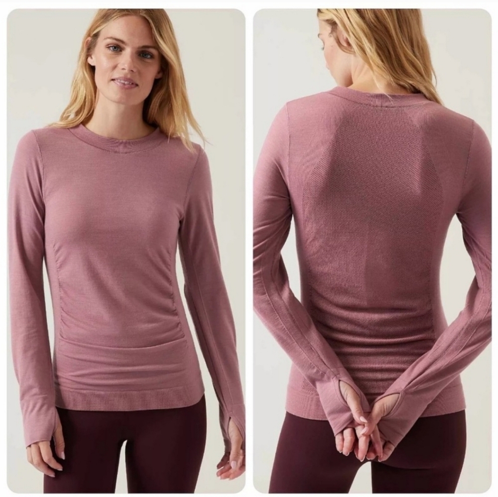 NWT Athleta Wool Blend Foresthill Ascent Top